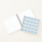 Spaß Mit Monogramm rosa blau gelb Notizblock (Innenseite)