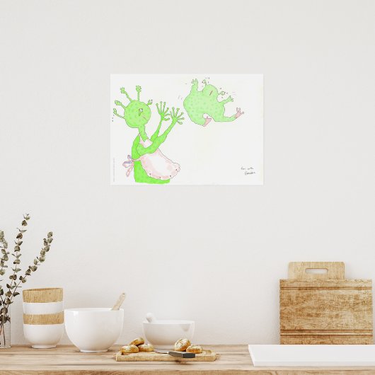 Spaß mit Oma! Poster (Küche)