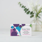 Spaß mit Polka Visitenkarte (Stehend Vorderseite)