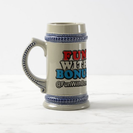 Spaß mit Prämie Stein Bierglas (Links)