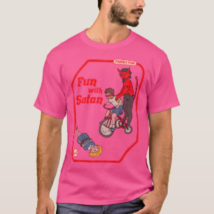 Spaß mit Satan Vintager Kinderspiel Horror Goth Pu T-Shirt