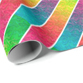 [Spaß mit Streifen] Muster #1 Geometrischer Regenb Geschenkpapier (Rolleneckpunkt)
