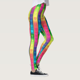 [Spaß mit Streifen] Muster #6b Regenbogenherden Leggings
