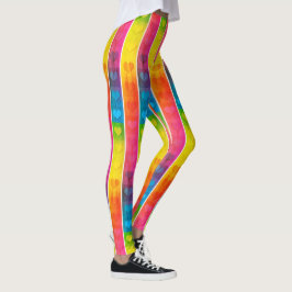 [Spaß mit Streifen] Muster #6c Rainbow Hearts  Leggings