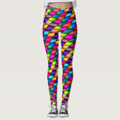[Spaß mit Streifen] Muster #7b Rainbow Helix Leggings (Vorderseite)