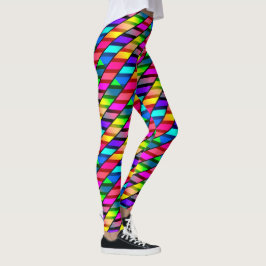 [Spaß mit Streifen] Muster #7b Rainbow Helix Leggings