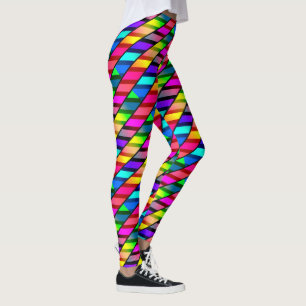 [Spaß mit Streifen] Muster #7b Rainbow Helix Leggings