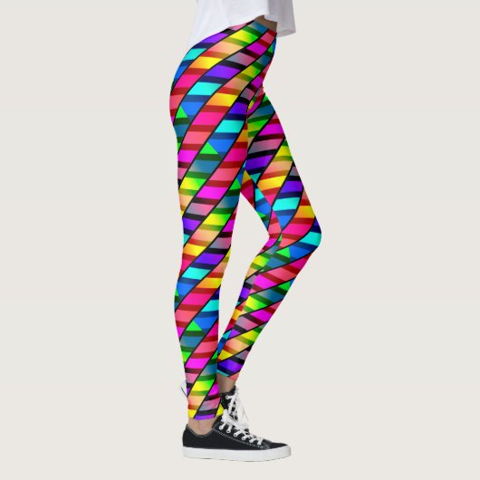 [Spaß mit Streifen] Muster #7b Rainbow Helix Leggings (Rechts)