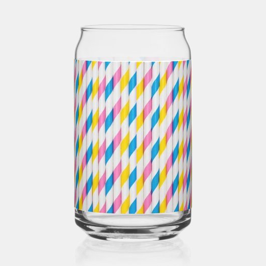 Spaß mit Strohhalmen! Trinkgefäße Dosenglas (Rückseite)