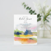 'Spaß mit Wasserfarben-Pinselstrichen' Abstrakter Einladung (Stehend Vorderseite)