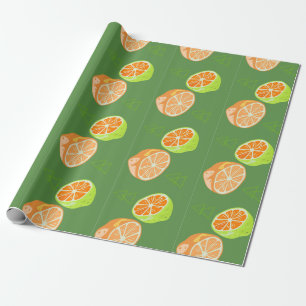 Spaß mit Zitronen, Zitrus-Wrap-Papier Geschenkpapier