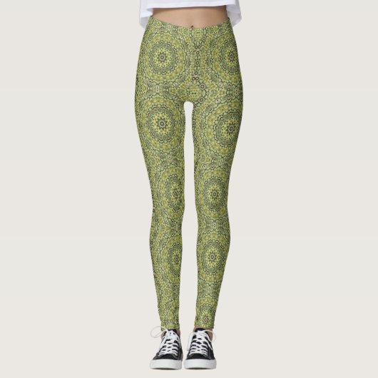 Spaß mit Zitronengrün Leggings (Vorderseite)