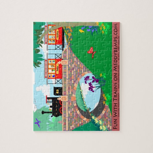 Spaß mit Zügen Puzzle (Vertikal)