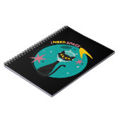 Spaß Mitte Jahrhundert Moderne ich brauche Space C Notizblock (Linke Seite)