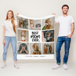 Spaß Modern 'BESTE MUM DER WELT' 6 Fotos Fleecedecke