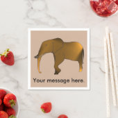 Spaß Modern Ihre Botschaft Elephant Napkins Serviette (Beispiel)