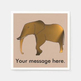 Spaß Modern Ihre Botschaft Elephant Napkins Serviette