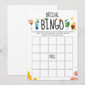 Spaß & Moderne Cocktails Bingo Game Card Einladung (Vorne/Hinten)