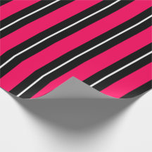 Spaß & moderne heiße rosa, schwarze & weiße Streif
