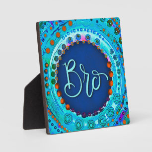 Spaß Moderne Niedliche Blue Bro Inspirivity Fotoplatte