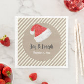 Spaß Moderne Weihnachtsfeier mit Roter Weihnachtsm Serviette (Beispiel)