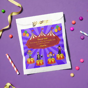 Spaß Moderner Cartoon Circus Danke Party Geschenktütchen