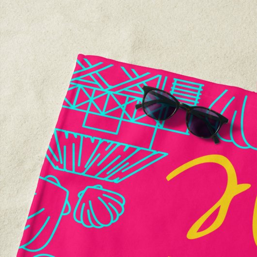 Spaß Moderner, stilvoller Sommer Strandtuch (Beispiel)