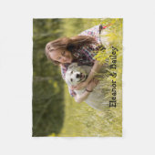 Spaß Modernes Foto für Haustiere Personalisiert Mo Fleecedecke (Vorderseite)