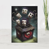 Spaß Monster in einer Schachtel Karte (Vorderseite)