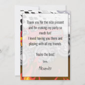 Spaß Monster Truck Geburtstag Danke Karte (Rückseite)