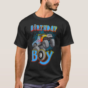 Spaß Monster Truck Geburtstag Junge Teenager Tween T-Shirt