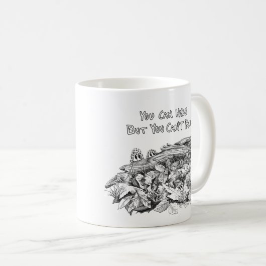 Spaß-Morchel-Pilz-Tasse Kaffeetasse (VorderseiteRechts)