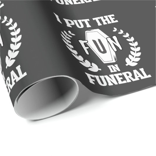 Spaß Mortician Mortuary Geschenkpapier (Rolleneckpunkt)