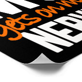 Spaß Multiple Sklerose Sensibilisierung Frau Warri Poster (Ecke)