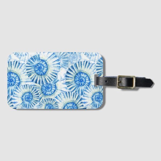 Spaß-Muschel-Muster Gepäckanhänger (Vorderseite (Horizontal))