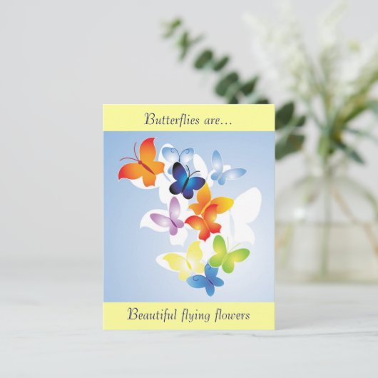 Spaß 'N' farbenfroh Postkarte (Stehend Vorderseite)