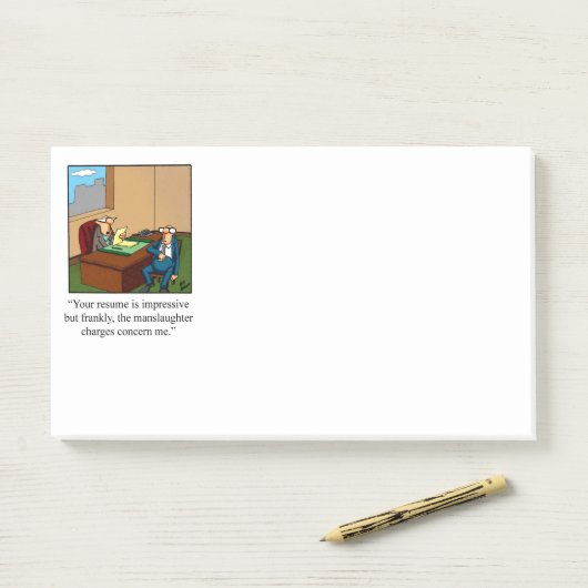 Spaß nach der Bestellung Post-it Klebezettel (Auf Schreibtisch)