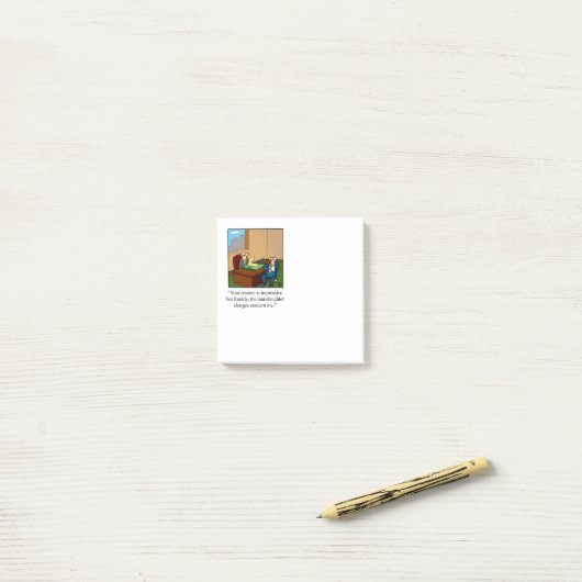 Spaß nach der Bestellung Post-it Klebezettel (Auf Schreibtisch)