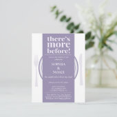 Spaß Nacht vor dem Abendessen Einladung Dusty Lila (Stehend Vorderseite)