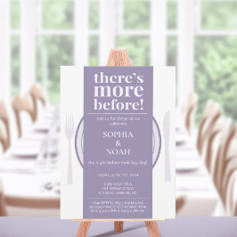 Spaß Nacht vor dem Abendessen Einladung Dusty Lila