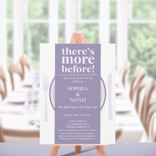 Spaß Nacht vor dem Abendessen Einladung Dusty Lila