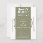 Spaß Nacht vor dem Abendessen Einladung reichhalti (Vorderseite)