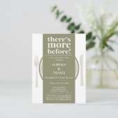 Spaß Nacht vor dem Abendessen Einladung reichhalti (Stehend Vorderseite)