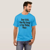 SPASS NASA PLUTO NICHT GROSS GENUG T-Shirt (Vorne ganz)