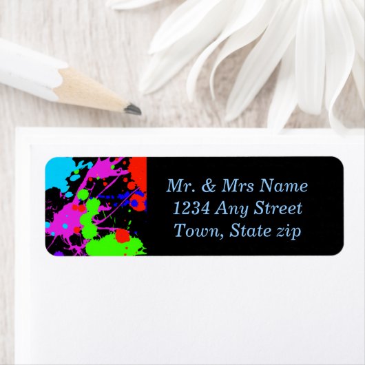 Spaß, Neon Paint Spritzer, benutzerdefiniert (Insitu)