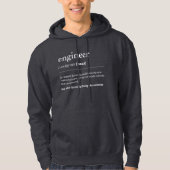 Spaß Nerdy Definition Funny Engineering Hoodie (Vorderseite)