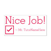 Spaß "Netter Job!" Feedback von Educator Rubber Br Permastempel (Design)