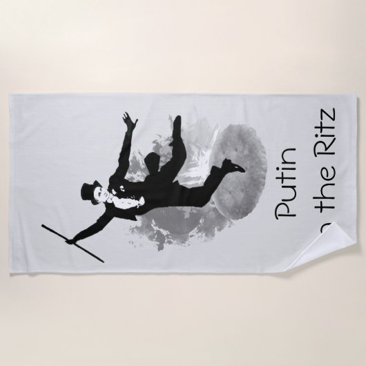 Spaß Neuheit für Russland Putin auf Ritz Pun Parod Strandtuch (Vorderseite)