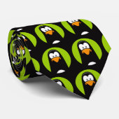 Spaß-Neuheits-Pinguin im Scheinwerfer Krawatte (Gerollt)