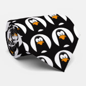 Spaß-Neuheits-Pinguin im Scheinwerfer Krawatte (Gerollt)